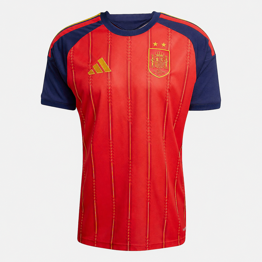 Camiseta de fútbol para hombre España Primera Equipación 2026 2 estrellas – Roja